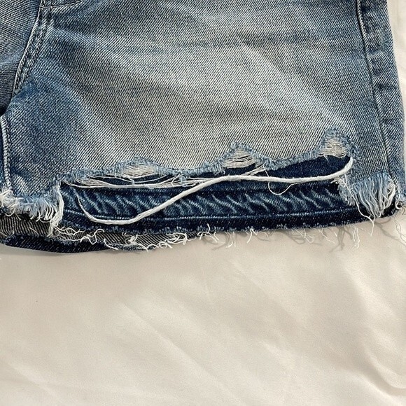 NWT Kancan The Ann Hem Distressed Jean Shorts Size 27 Denim - Picture 8 of 10
